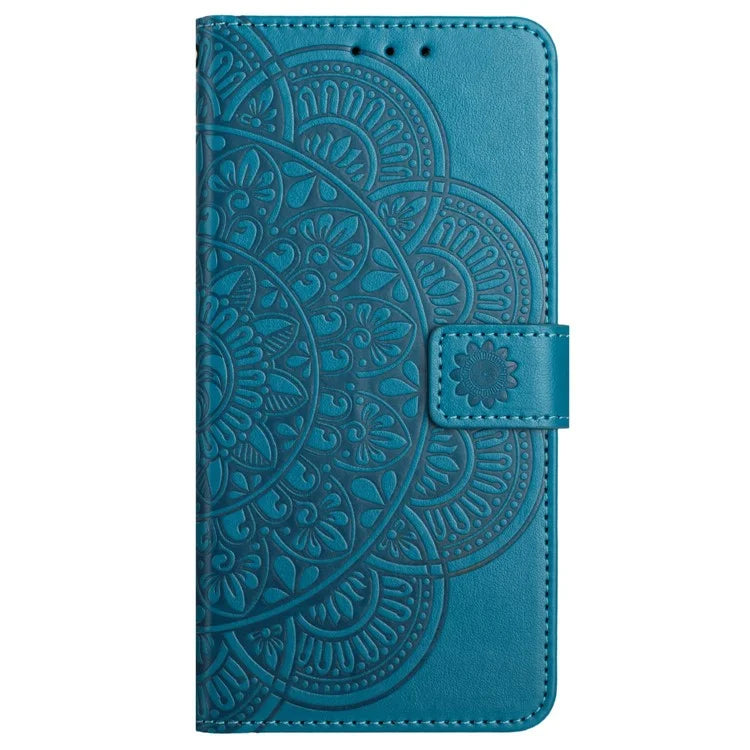 For iPhone 16 Case Mandala Flower PU Leather Flip Wallet Phone Cover
