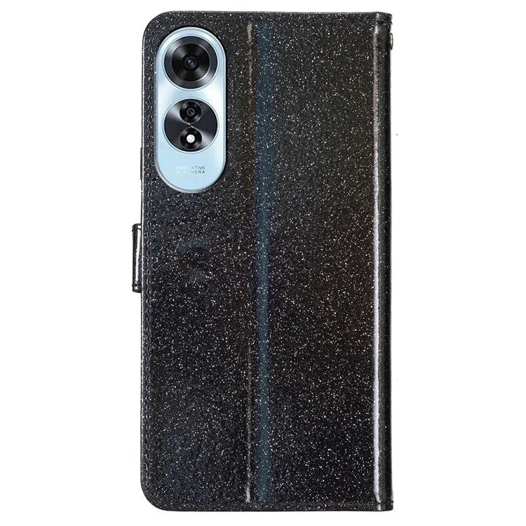 For Oppo A60 4G Wallet Case Glitter Leather Anti-Scratch Phone Cover