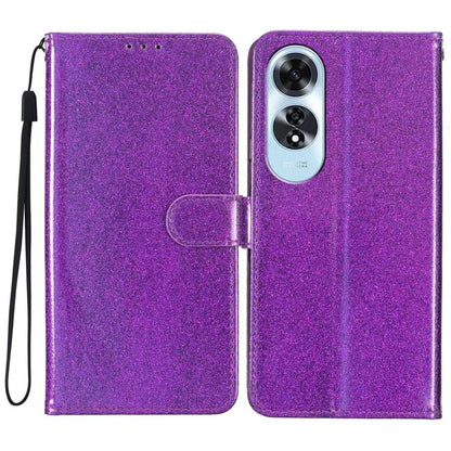 For Oppo A60 4G Wallet Case Glitter Leather Anti-Scratch Phone Cover