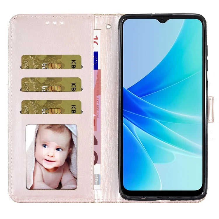 For Oppo A60 4G Wallet Case Glitter Leather Anti-Scratch Phone Cover