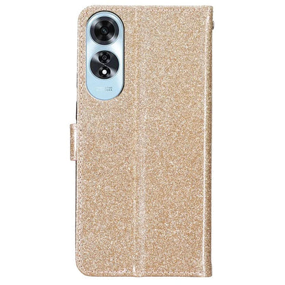 For Oppo A60 4G Wallet Case Glitter Leather Anti-Scratch Phone Cover