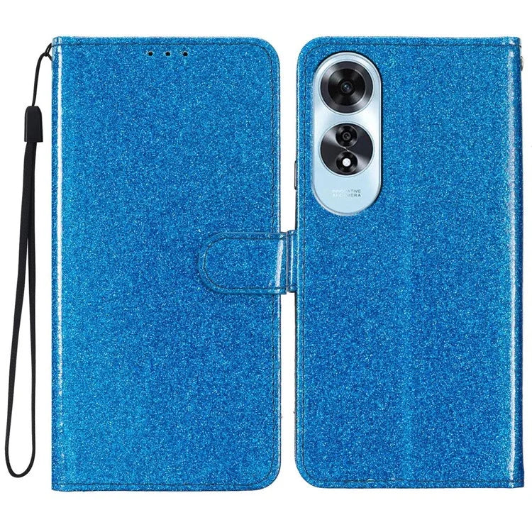 For Oppo A60 4G Wallet Case Glitter Leather Anti-Scratch Phone Cover
