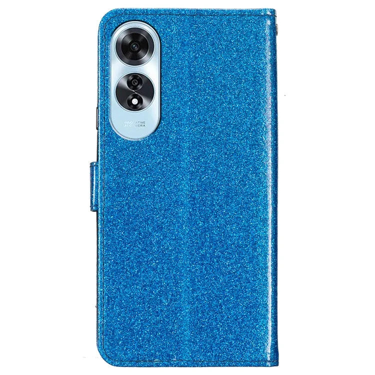 For Oppo A60 4G Wallet Case Glitter Leather Anti-Scratch Phone Cover