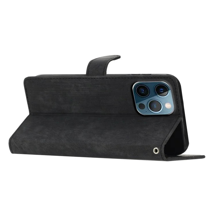 For iPhone 16 Pro Max Case Wallet Shockproof PU Leather Phone Cover