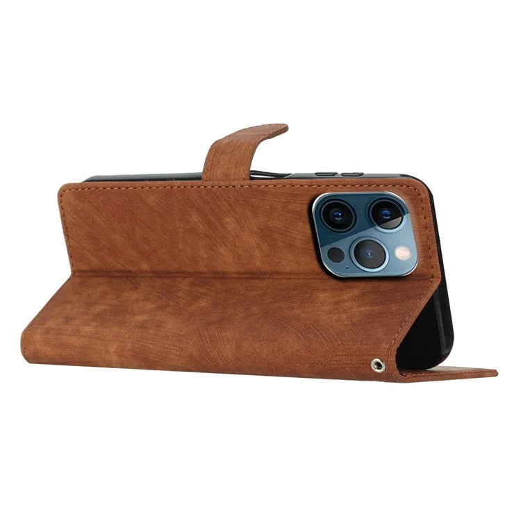For iPhone 16 Pro Max Case Wallet Shockproof PU Leather Phone Cover