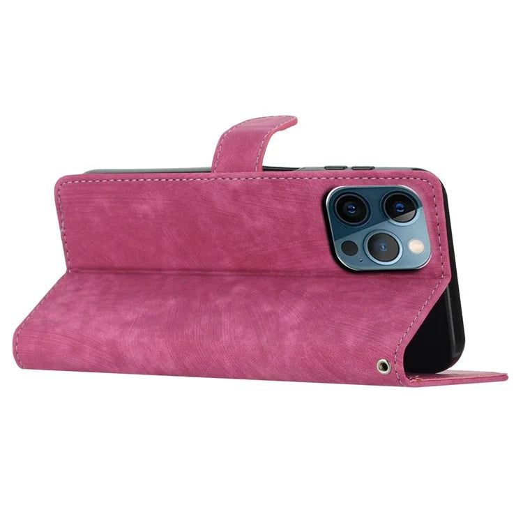 For iPhone 16 Pro Max Case Wallet Shockproof PU Leather Phone Cover