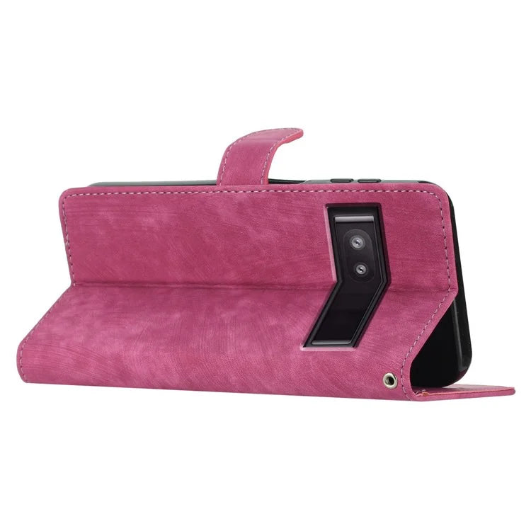 For Google Pixel 8a Case Skin-Touch PU Leather Wallet Phone Cover