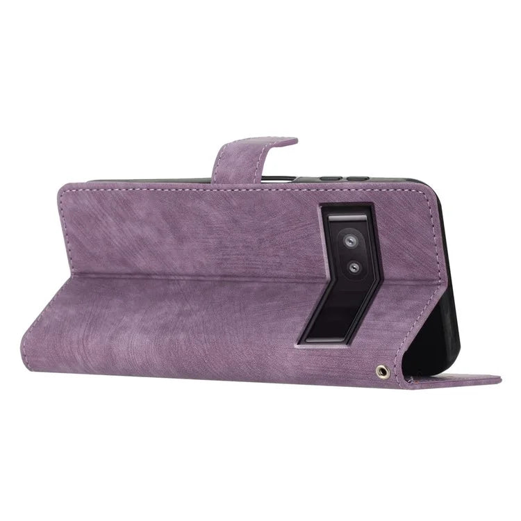 For Google Pixel 8a Case Skin-Touch PU Leather Wallet Phone Cover