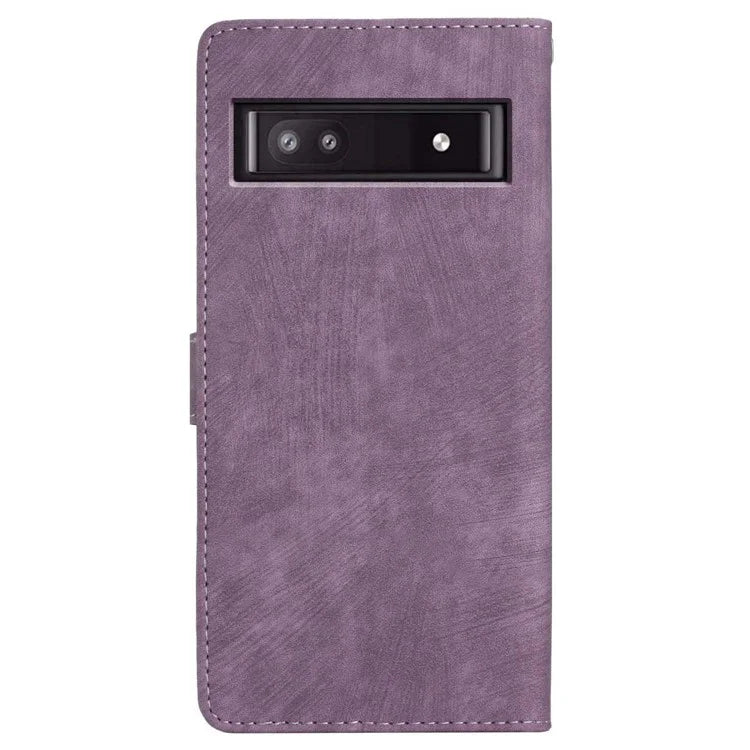 For Google Pixel 8a Case Skin-Touch PU Leather Wallet Phone Cover