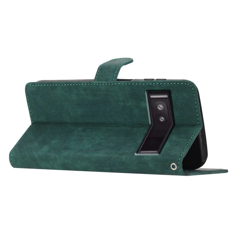 For Google Pixel 8a Case Skin-Touch PU Leather Wallet Phone Cover