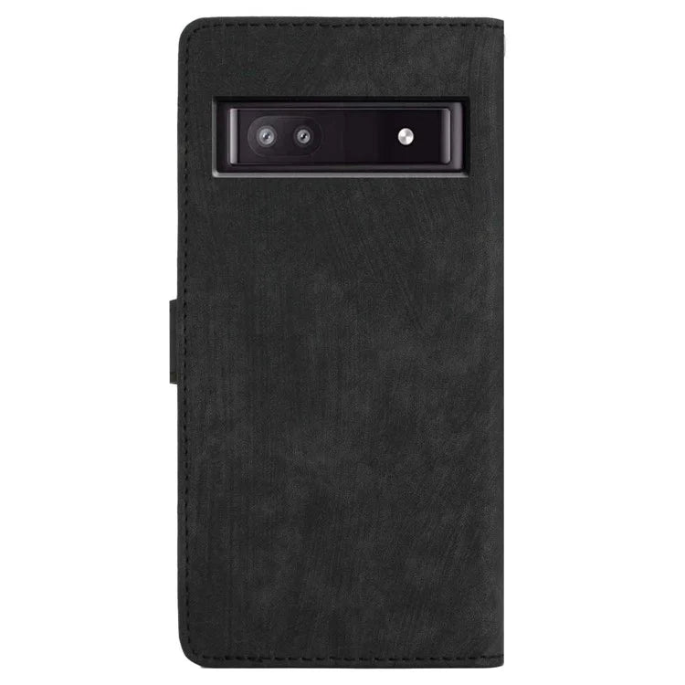For Google Pixel 8a Case Skin-Touch PU Leather Wallet Phone Cover