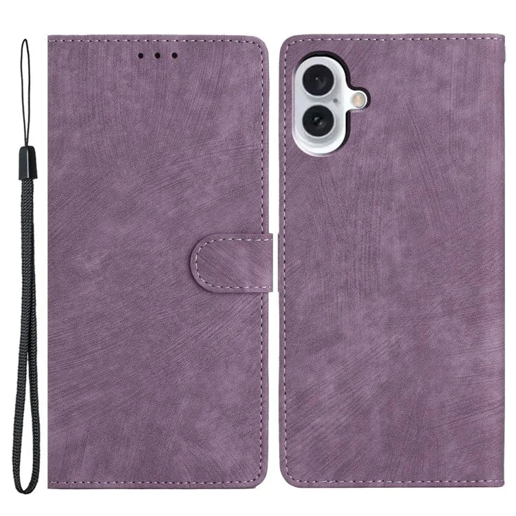 For iPhone 16 Case Wallet Shockproof PU Leather Phone Cover