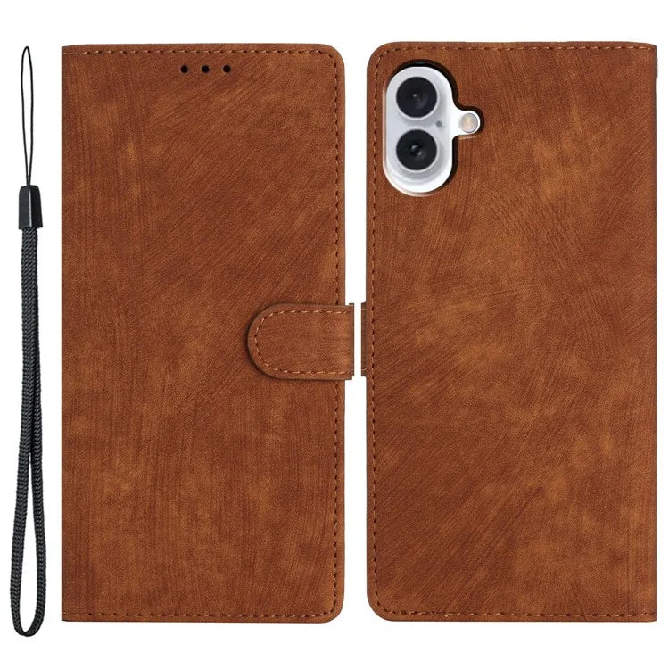 For iPhone 16 Case Wallet Shockproof PU Leather Phone Cover