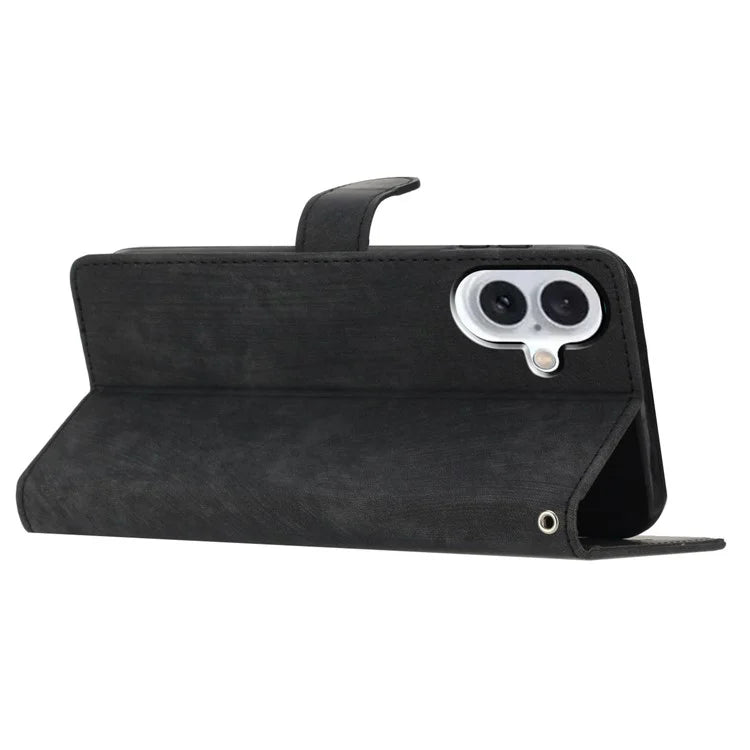 For iPhone 16 Case Wallet Shockproof PU Leather Phone Cover