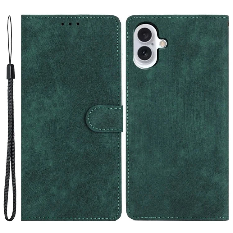 For iPhone 16 Case Wallet Shockproof PU Leather Phone Cover