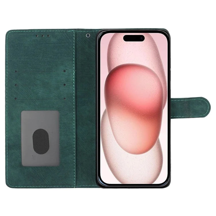 For iPhone 16 Case Wallet Shockproof PU Leather Phone Cover