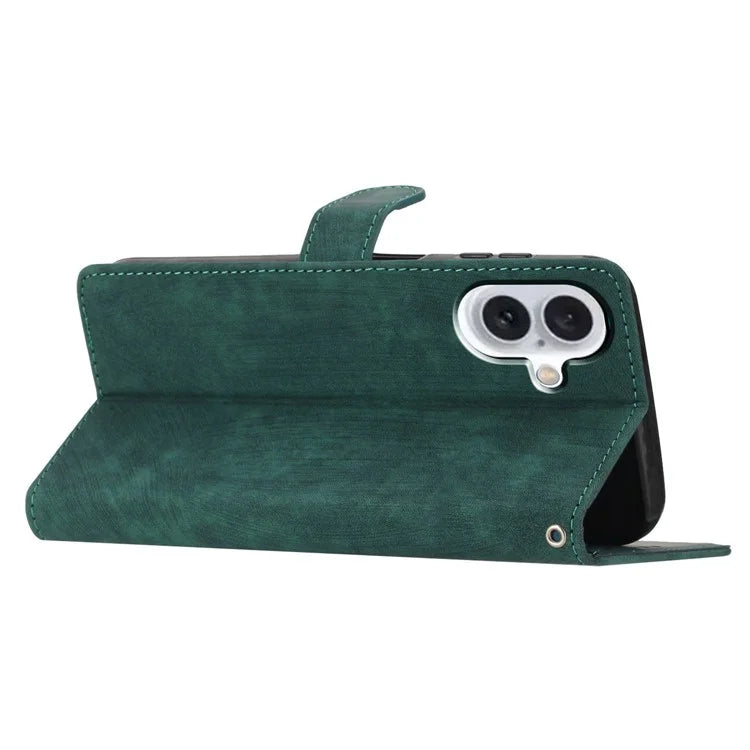 For iPhone 16 Case Wallet Shockproof PU Leather Phone Cover