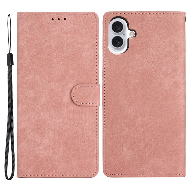 For iPhone 16 Case Wallet Shockproof PU Leather Phone Cover