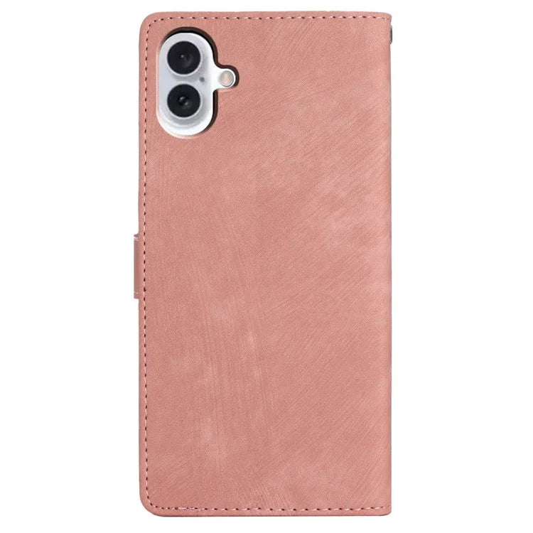 For iPhone 16 Case Wallet Shockproof PU Leather Phone Cover