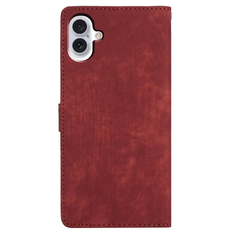For iPhone 16 Case Wallet Shockproof PU Leather Phone Cover