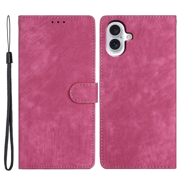 For iPhone 16 Case Wallet Shockproof PU Leather Phone Cover