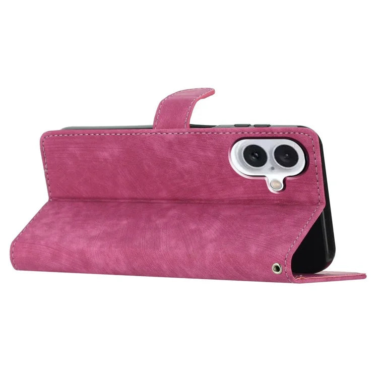 For iPhone 16 Case Wallet Shockproof PU Leather Phone Cover