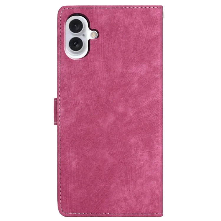 For iPhone 16 Case Wallet Shockproof PU Leather Phone Cover