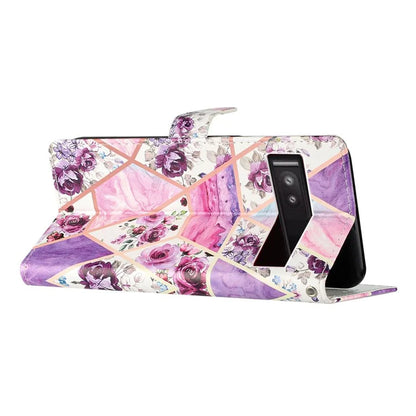 For Google Pixel 8a Case Pattern Printing Leather Phone Cover with Hand Strap