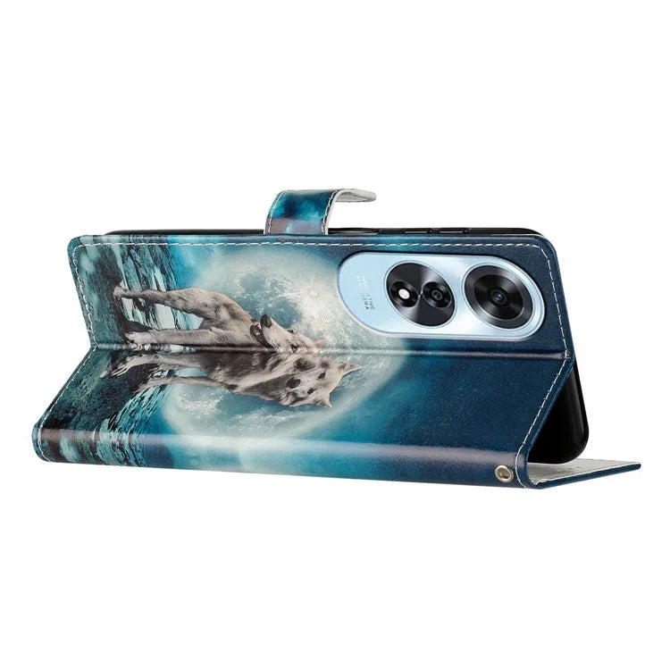 For Oppo A60 4G Wallet Case Pattern Print Flip PU Leather Phone Cover