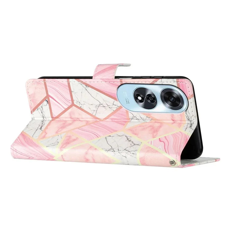 For Oppo A60 4G Wallet Case Pattern Print Flip PU Leather Phone Cover