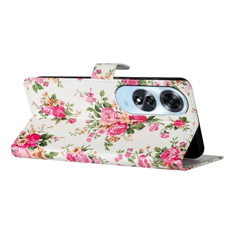 For Oppo A60 4G Wallet Case Pattern Print Flip PU Leather Phone Cover