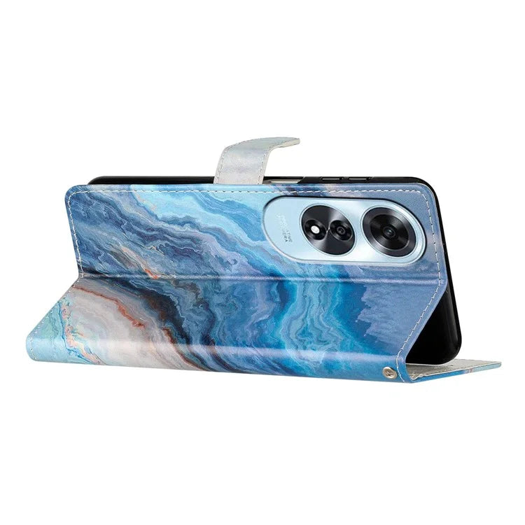 For Oppo A60 4G Wallet Case Pattern Print Flip PU Leather Phone Cover