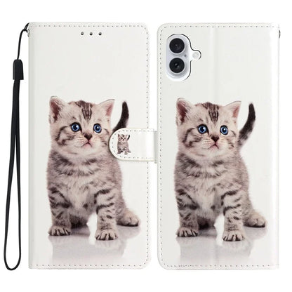 For iPhone 16 Case Card Slots Wallet Pattern Print PU Leather Phone Cover