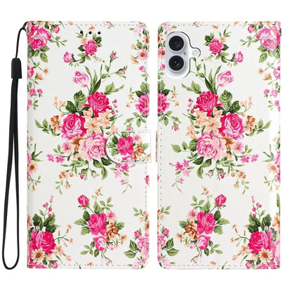 For iPhone 16 Case Card Slots Wallet Pattern Print PU Leather Phone Cover