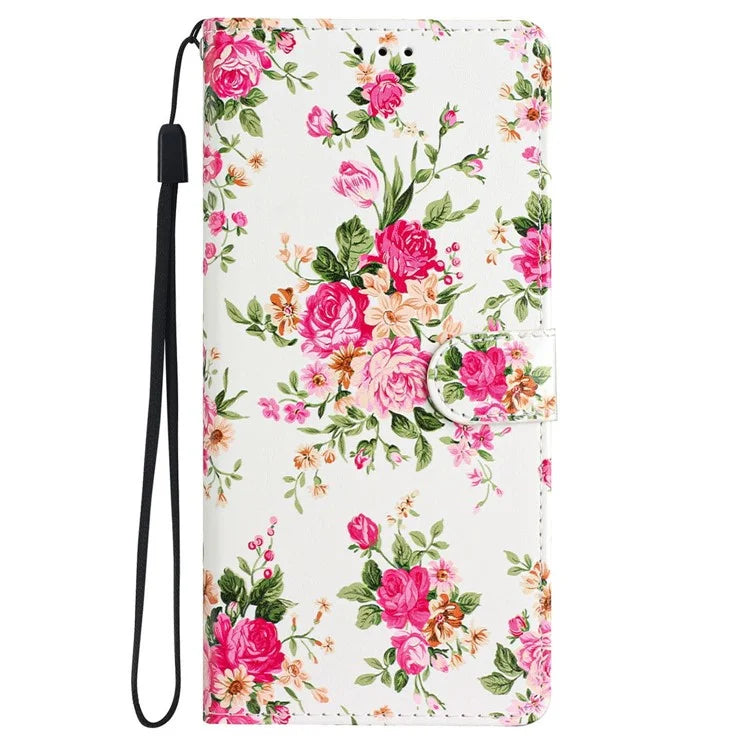 For iPhone 16 Case Card Slots Wallet Pattern Print PU Leather Phone Cover