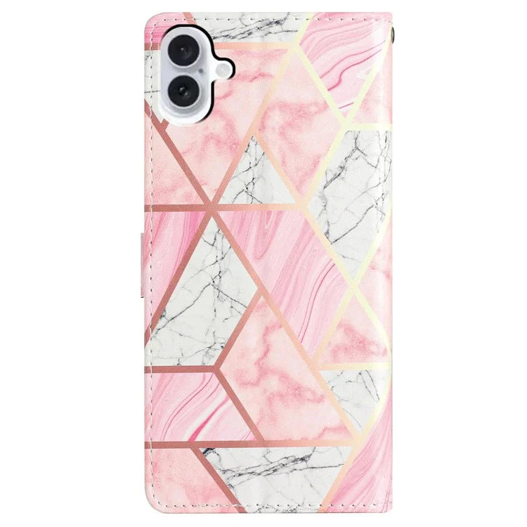 For iPhone 16 Case Card Slots Wallet Pattern Print PU Leather Phone Cover