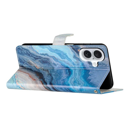 For iPhone 16 Case Card Slots Wallet Pattern Print PU Leather Phone Cover
