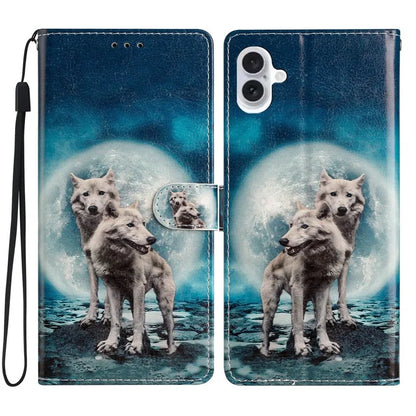 For iPhone 16 Case Card Slots Wallet Pattern Print PU Leather Phone Cover