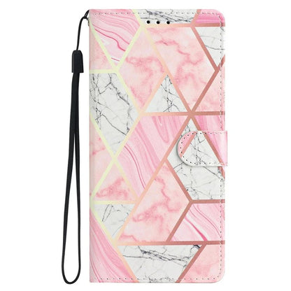 For iPhone 16 Pro Max Case Pattern Print PU Leather Card Slots Phone Cover with Wrist Strap