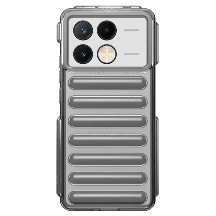 Capsule Series for Xiaomi Redmi K70E 5G / Poco X6 Pro 5G Case TPU Ribbed Anti-Drop Phone Cover
