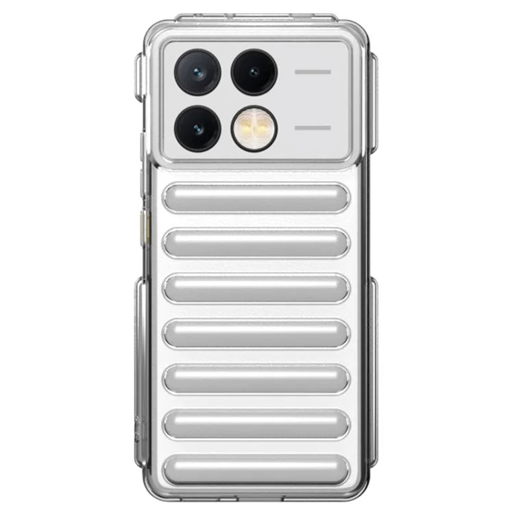 Capsule Series for Xiaomi Redmi K70E 5G / Poco X6 Pro 5G Case TPU Ribbed Anti-Drop Phone Cover