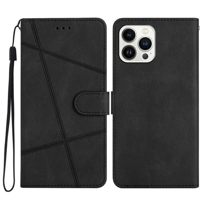 For iPhone 16 Pro Max Case Crazy Horse Texture PU Leather Wallet Stand Phone Cover