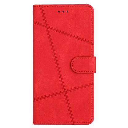 For Oppo A60 4G Case Line Pattern Flip Leather Phone Cover with Card Slots