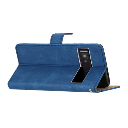 For Google Pixel 8a Case Stand Wallet Leather Phone Cover Crazy Horse Texture