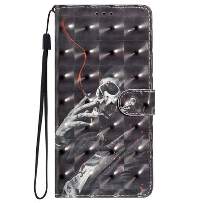 For iPhone 16 Plus Case PU Leather 3D Pattern Printing Wallet Phone Cover