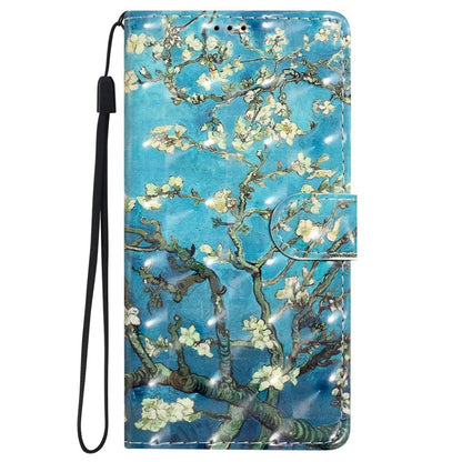For iPhone 16 Plus Case PU Leather 3D Pattern Printing Wallet Phone Cover