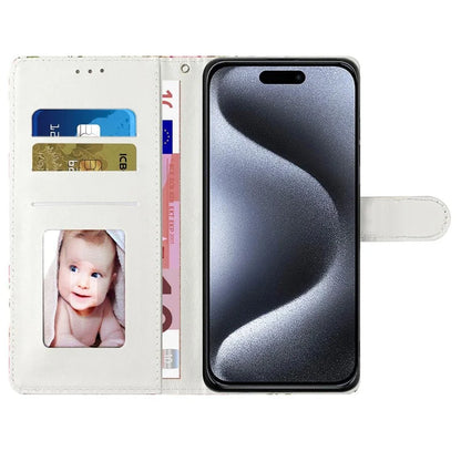 For iPhone 16 Pro Case 3D Pattern Print Leather Wallet Flip Phone Cover