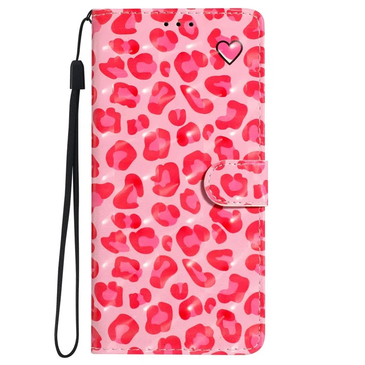 For iPhone 16 Pro Case 3D Pattern Print Leather Wallet Flip Phone Cover