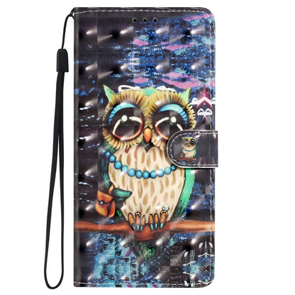 For iPhone 16 Pro Case 3D Pattern Print Leather Wallet Flip Phone Cover