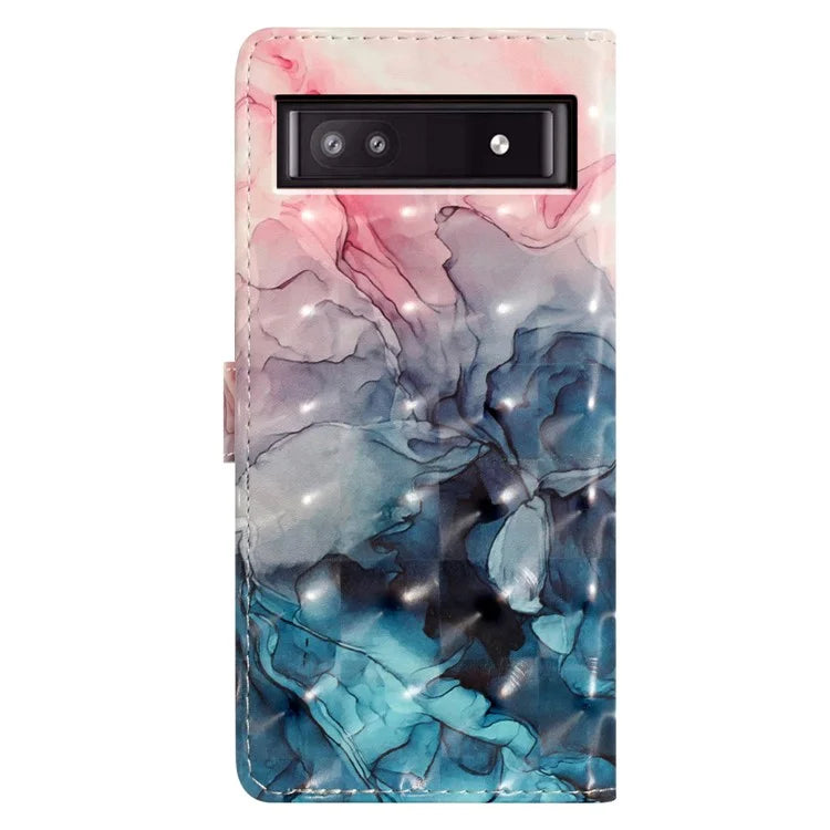 For Google Pixel 8a Case Card Slots Pattern Printing PU Leather Phone Cover